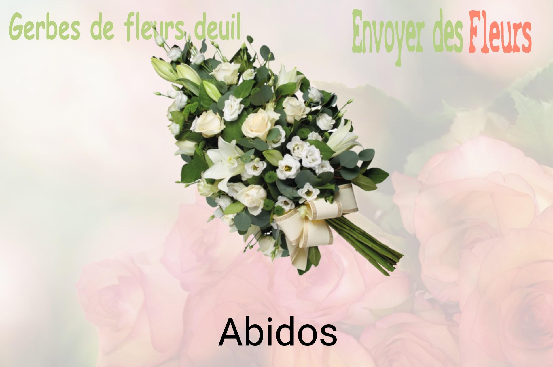 Gerbe de fleurs de deuil livrée à Abidos